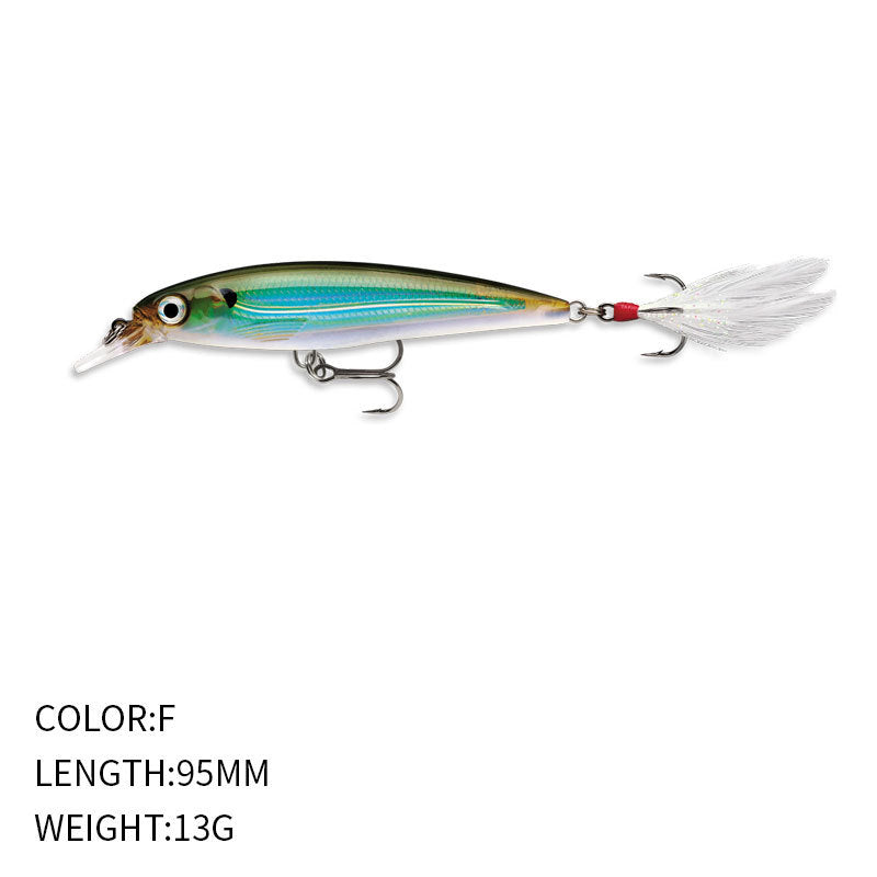 Twitching Minnow Lure JerkBait, Supending (95mm / 13g),#HB59217A