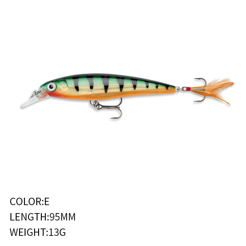 Twitching Minnow Lure JerkBait, Supending (95mm / 13g),#HB59217A