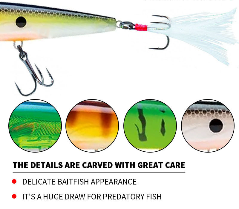 Topwater 3Ds Popper, High-Performance, #HB5P369A