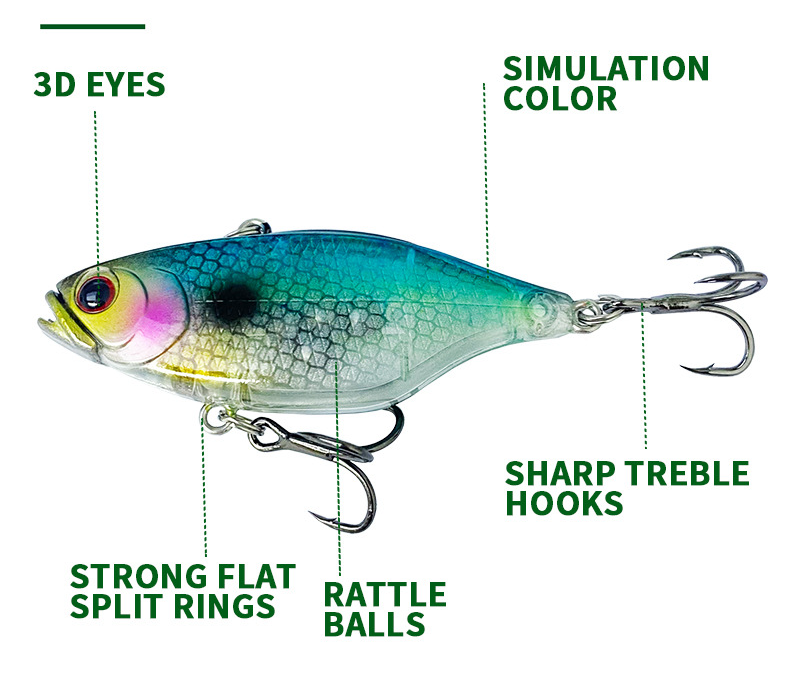 Vibration, Lipless-Crankbait, Japanese-Style, 60mm/11.9g, #HB59189A