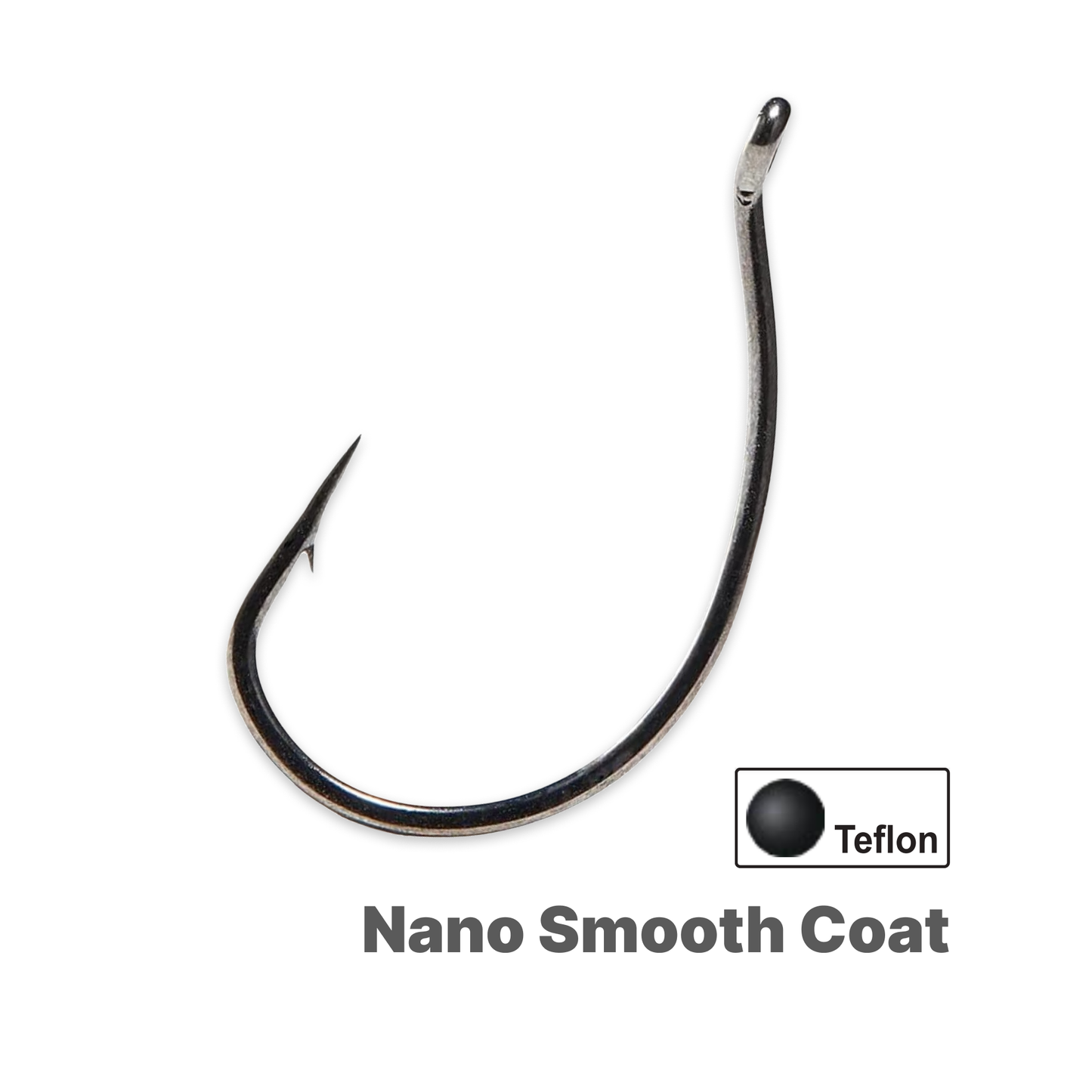 Wacky, Drop Shot Hook, Teflon Nano Smooth Coat, 8203(2X), #3~3/0, #HK58203A
