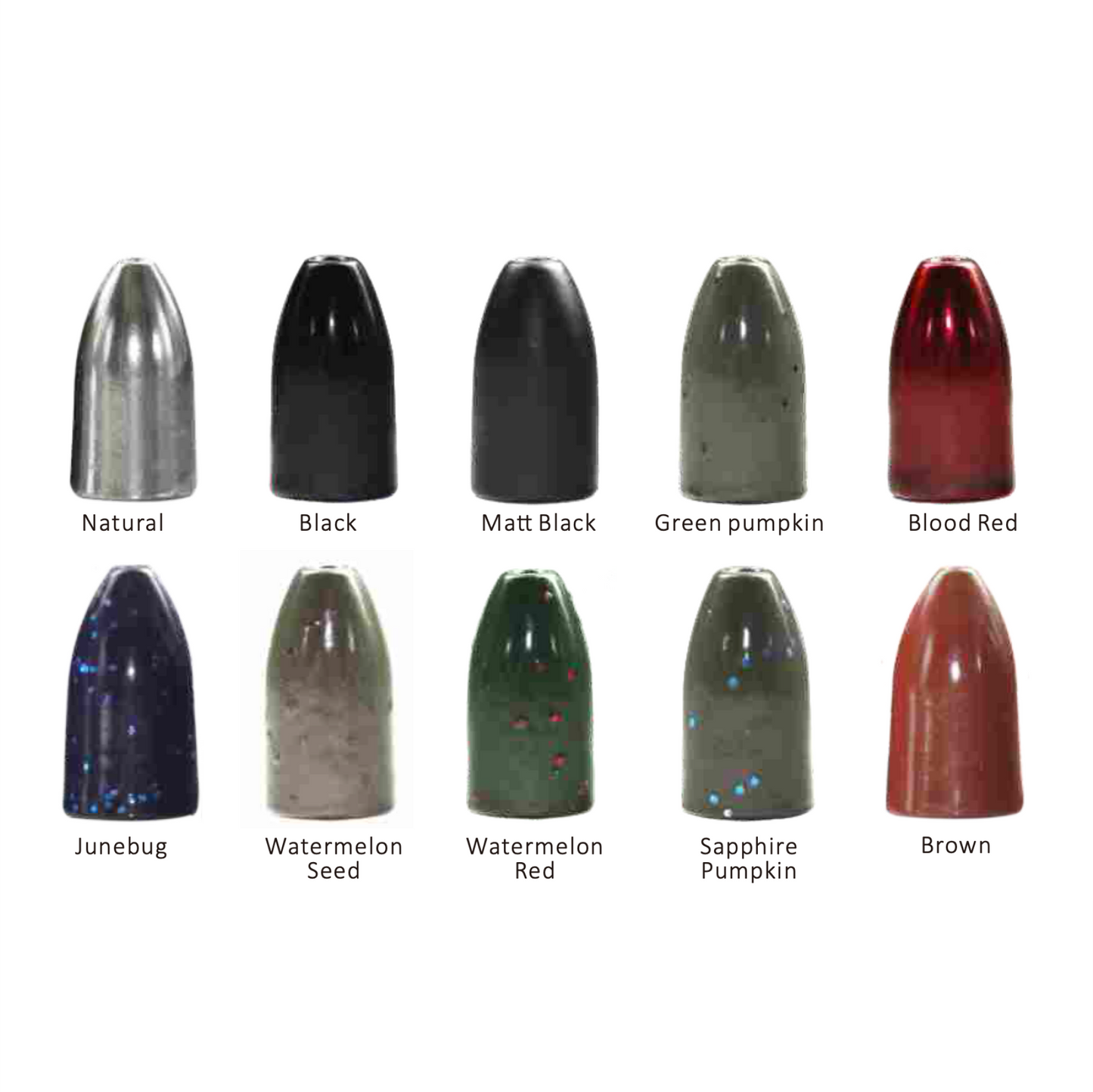 TUNGSTEN WORM WEIGHT, 1/32 oz~3/4 oz, Multiple Colors, #TW50218A