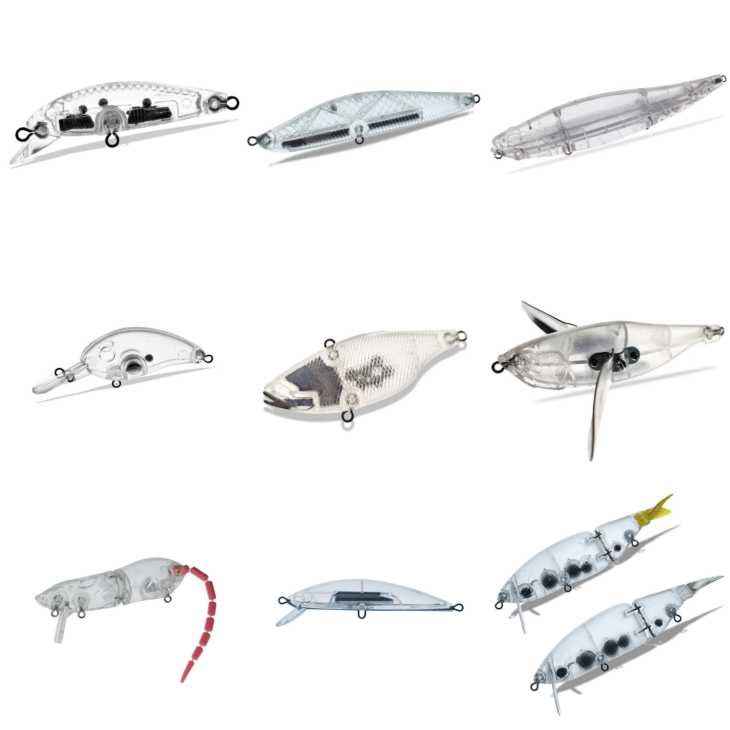 DIY Blank Lure Bodies, Multiple Styles, #HB50008X