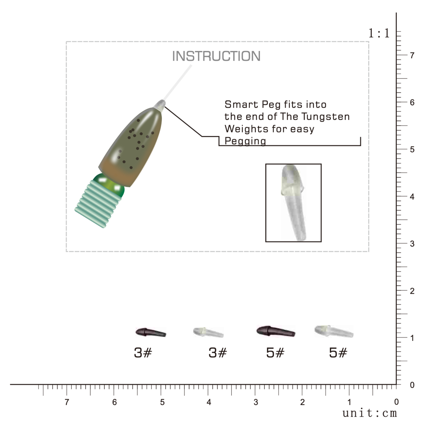 RUBBER STOPS, SMART PEG, Multiple Colors, #TA50231A
