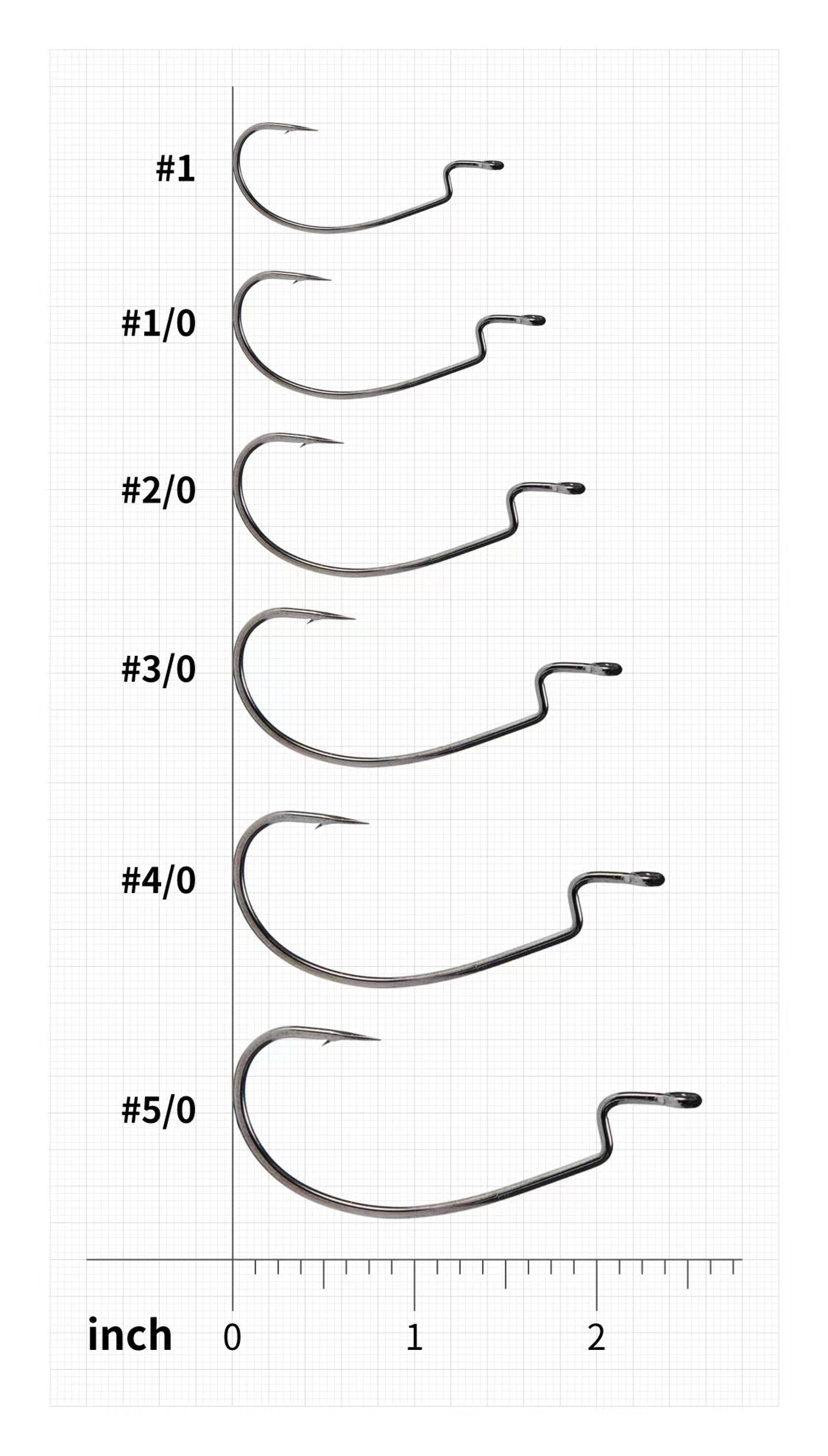 Offset EWG Worm Hook, Teflon Nano Smooth Coat, 9203(2X), #3~6/0, #HK59203A
