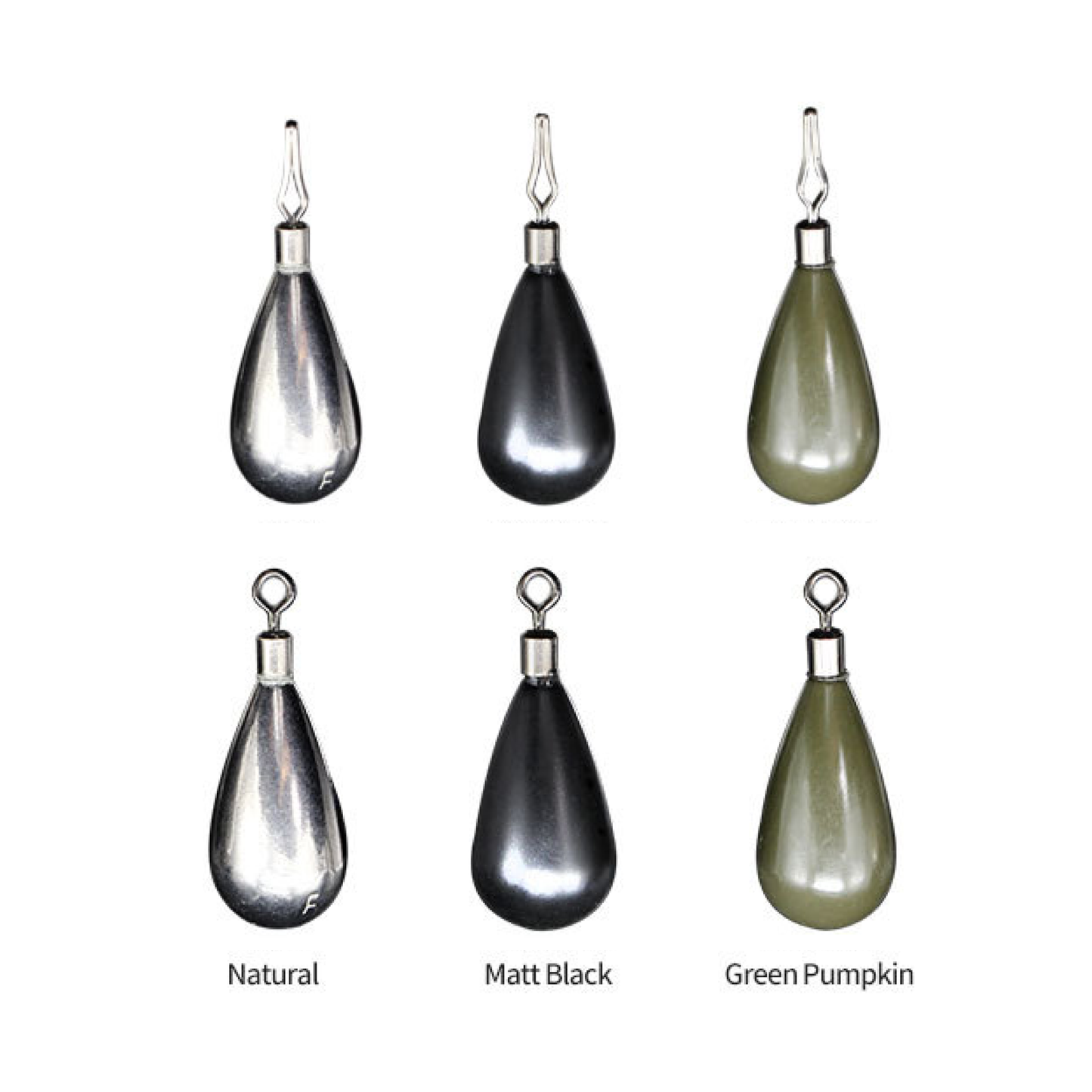 TUNGSTEN TEAR DROP WEIGHT, 1/8 oz~ 1 oz, Multiple Colors, #TW50224A