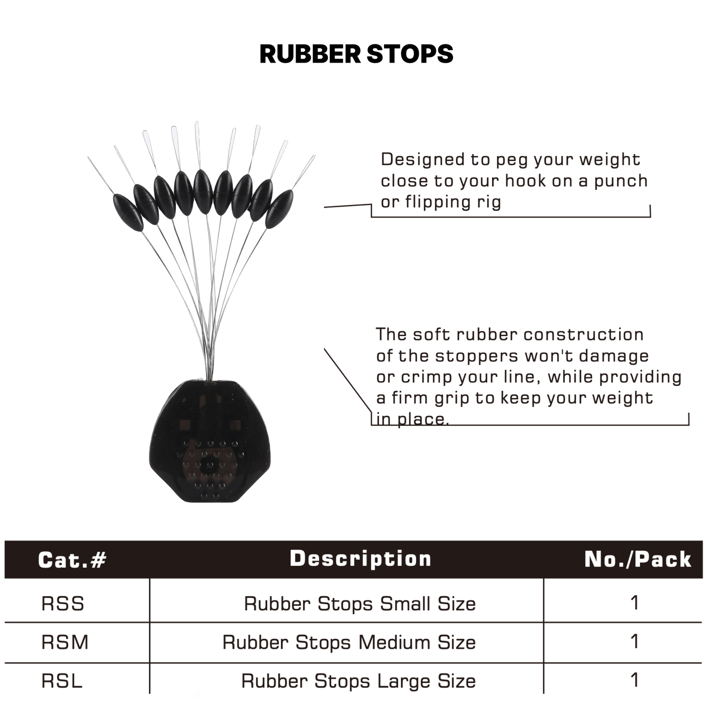 RUBBER STOPS, SMART PEG, Multiple Colors, #TA50231A
