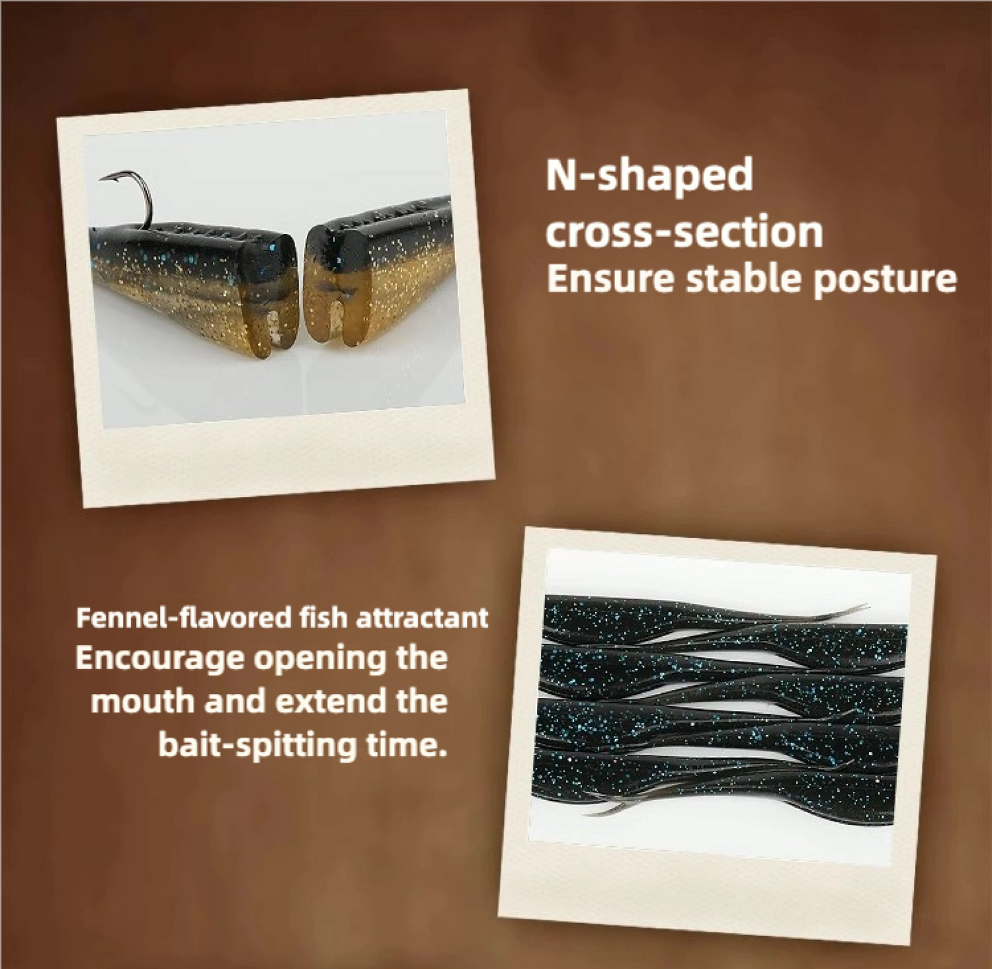 Soft Jerk Bait Fork Tail Flukee Shad, Scented #SB40108B