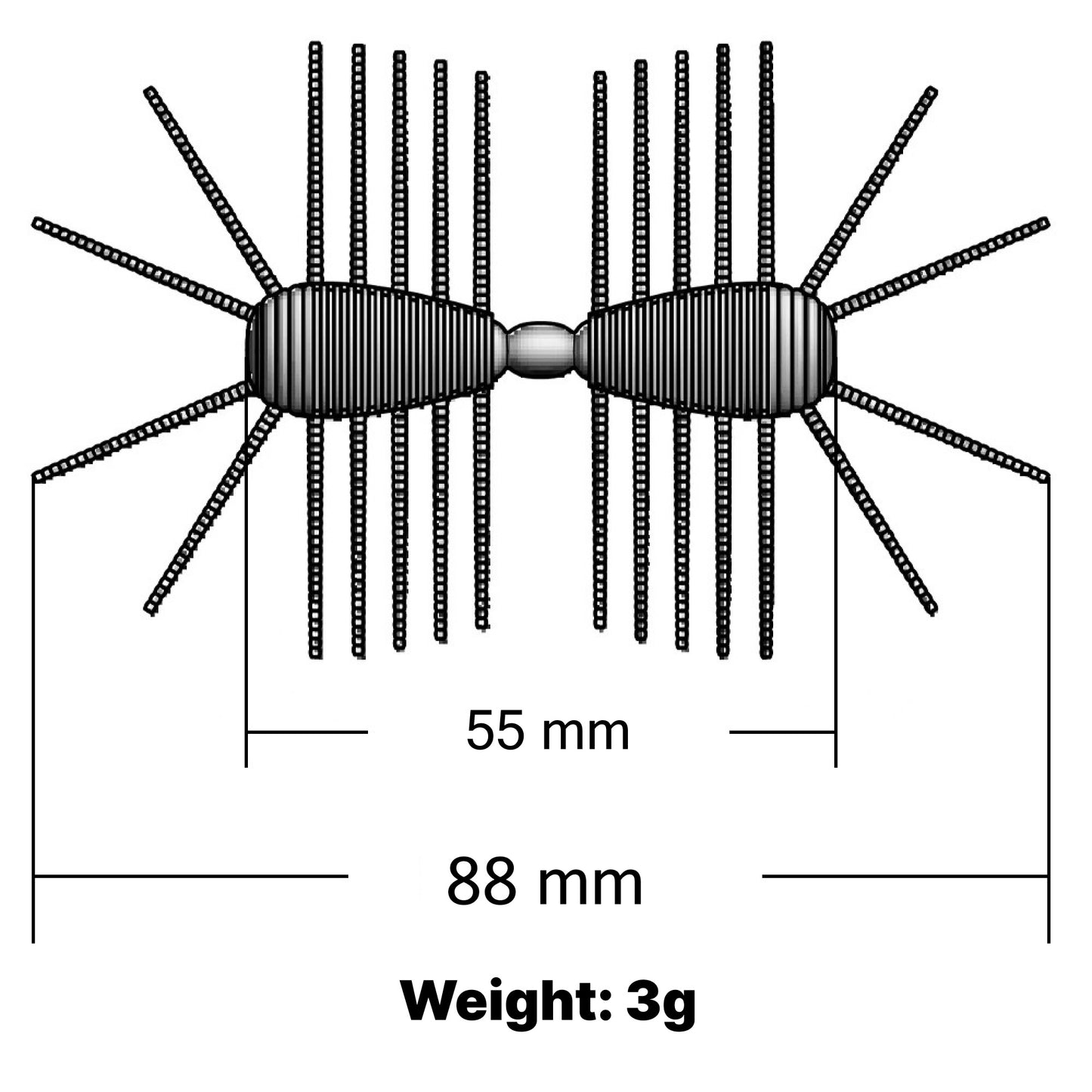 Multi-Axis Rolling Worm Bug, For Forward-Face Sonar(FFS), #SB50290B