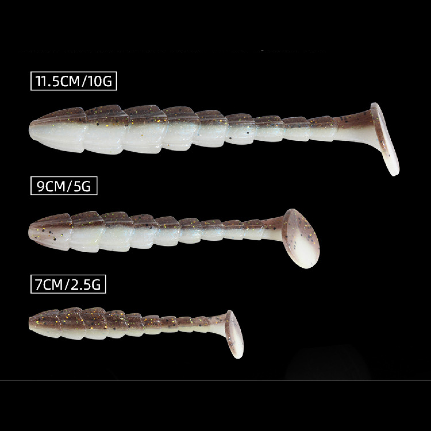 SWIMBAIT Soft Bait, Multi-Dimensional Body Structure, 2.75~4.5-inch, #SB501321C