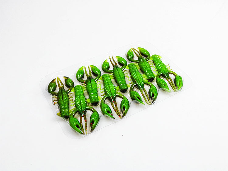 Soft Plastic Finesse Craw Bait, Tear-Resistant&Float #SB40107A