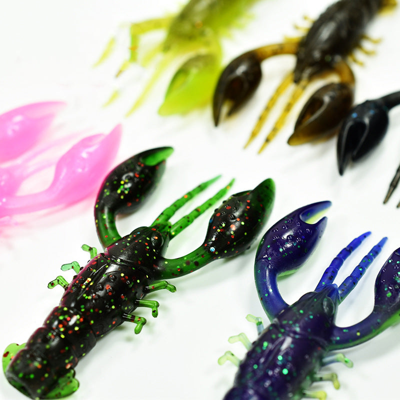 Soft Plastic Finesse Craw Bait, Tear-Resistant&Float #SB40107A