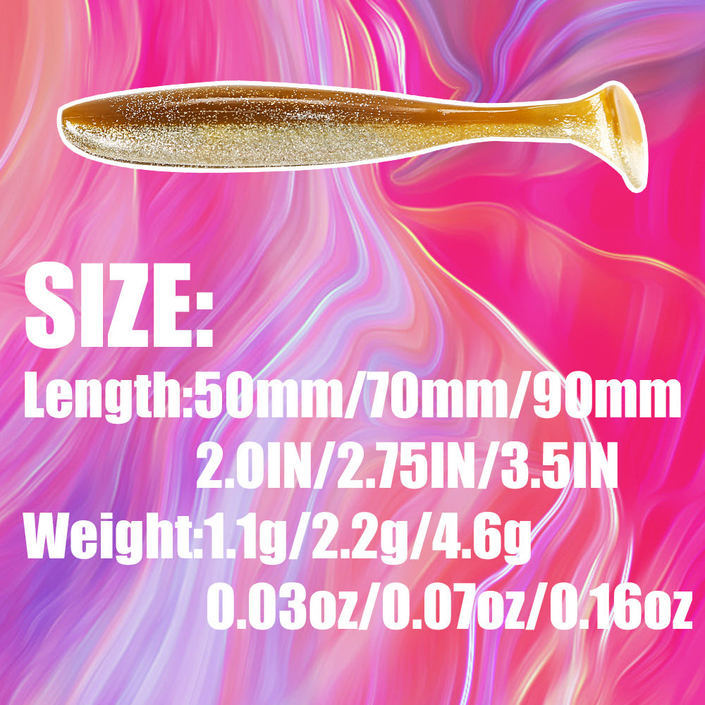 Swimbait Soft Plastic Shad Lure, 2/2.75/3.5-inch, Scented, #SB50290E