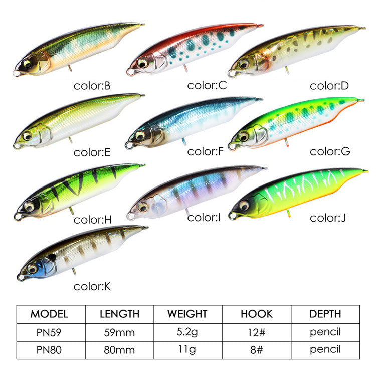 Z-Zag Minnow Lure, Sinking, 59s/80s, #HB50206B