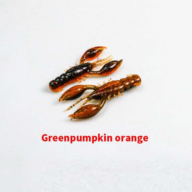 Soft Plastic Finesse Craw Bait, Tear-Resistant&Float #SB40107A