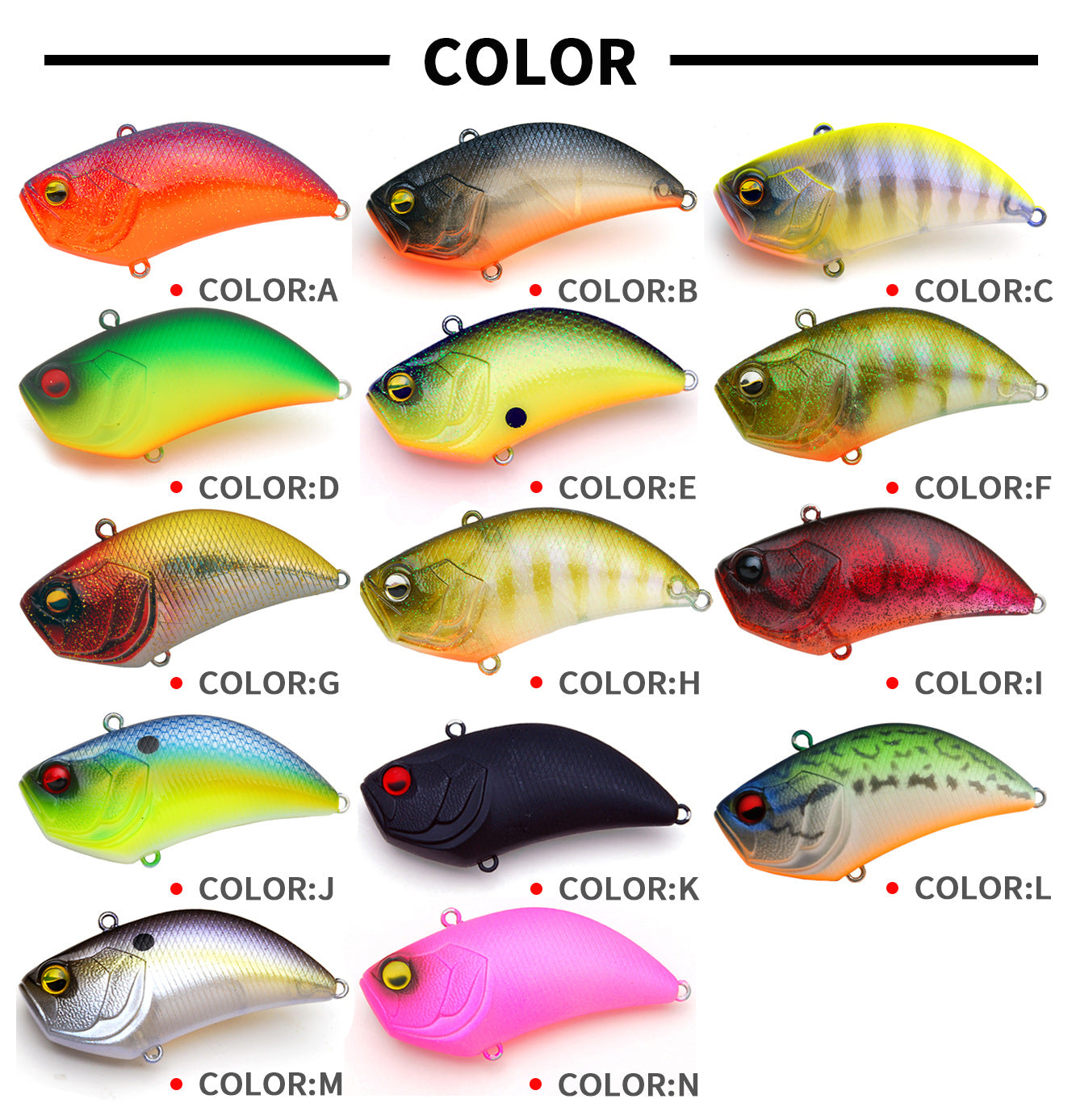 Vibration, Lipless Crankbait, 54mm/15g, #HB59193A