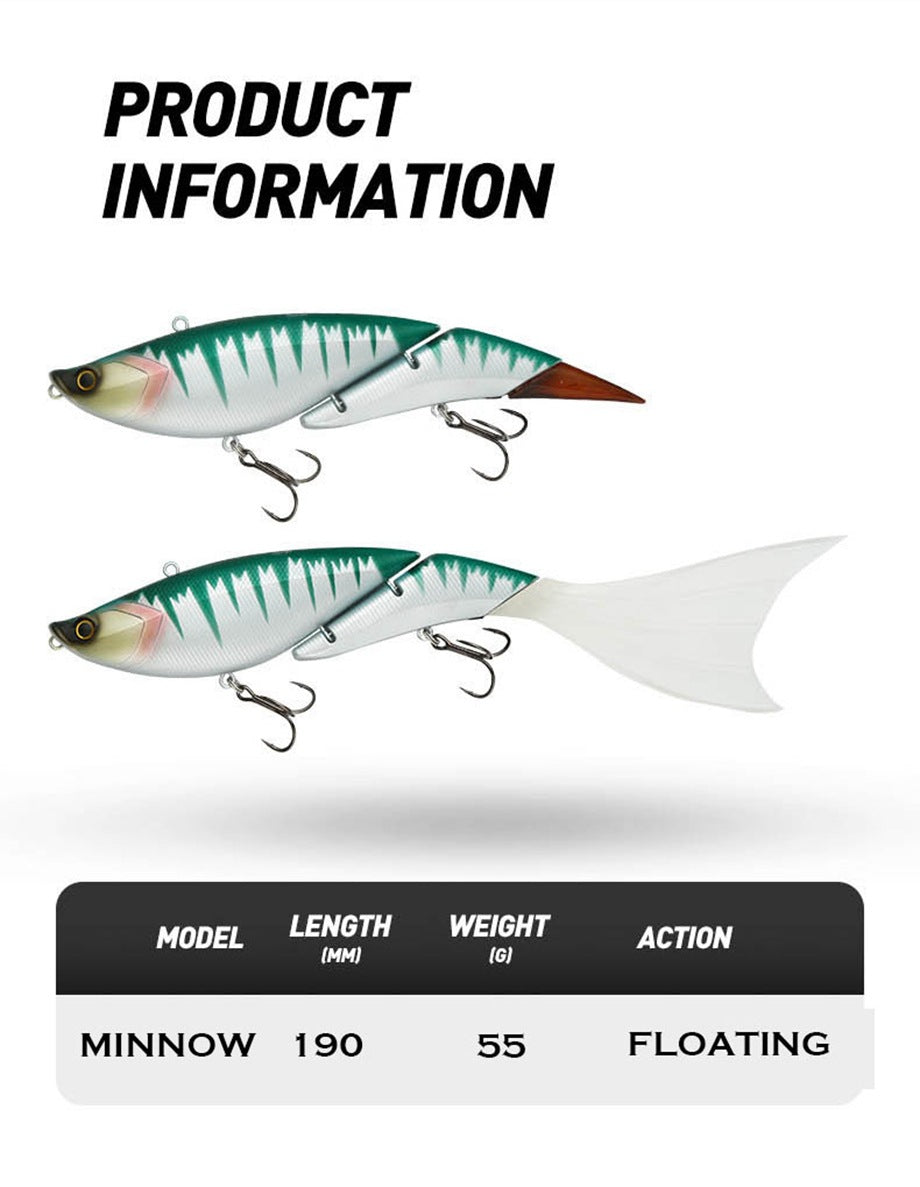 Multi-Functional Hard Bait, 190mm/55g, #SW502D8A