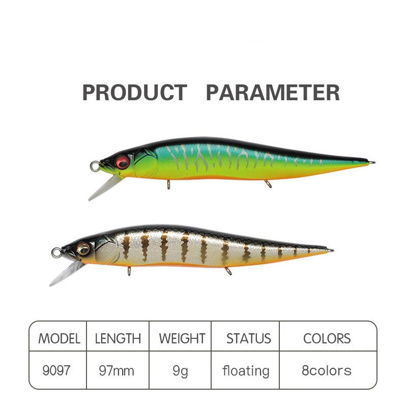 Japanese-Style, Jerk Bait, Supending, (97mm/9g), #HB59097A