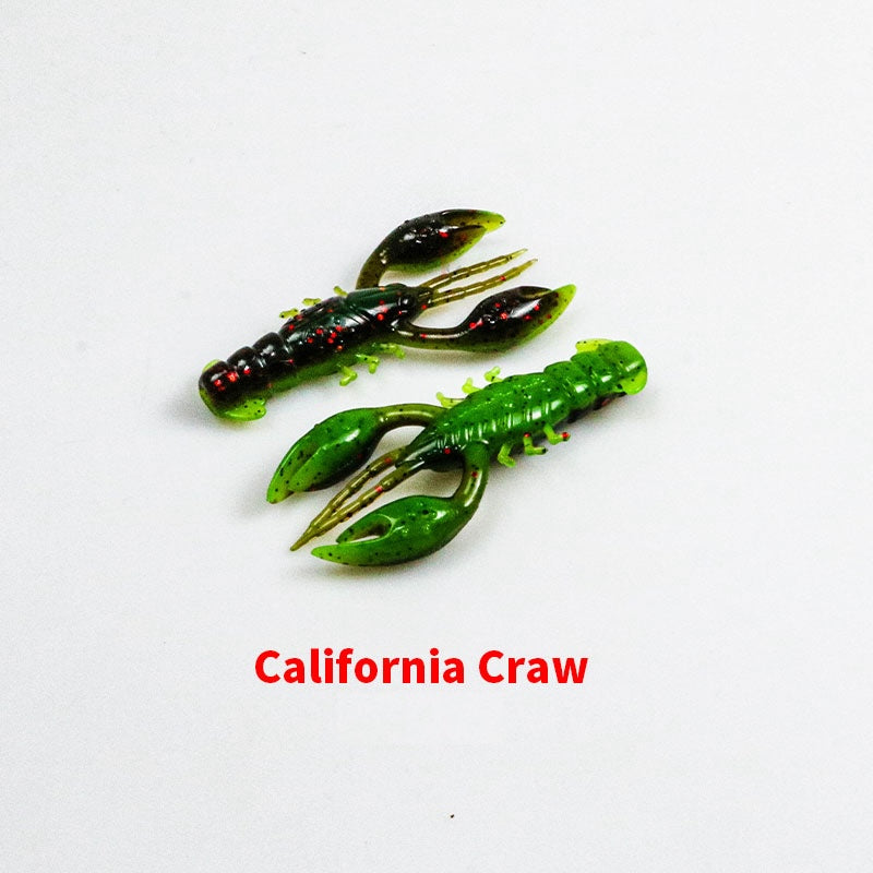 Soft Plastic Finesse Craw Bait, Tear-Resistant&Float #SB40107A