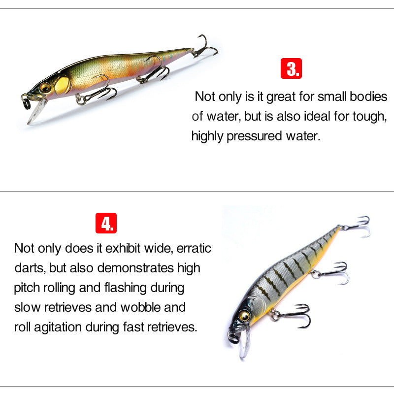 Japanese-Style, Jerk Bait, Supending, (97mm/9g), #HB59097A