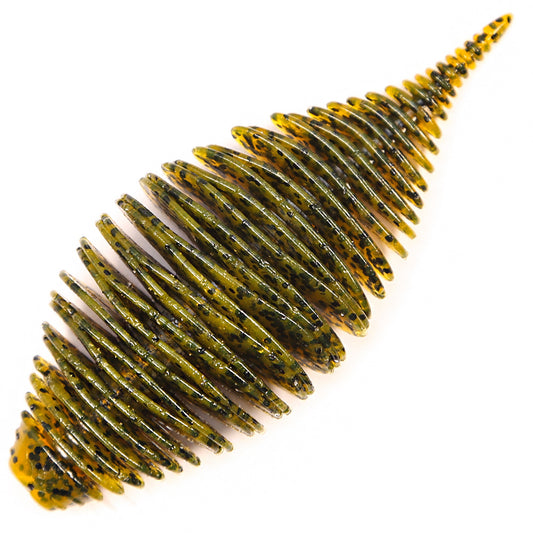 Full-Body Rib Worm Lure, Salted, 4-inch / 3-inch, #SB50218B
