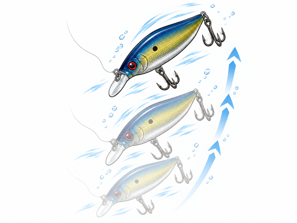 Elfin Shad — RISE SLOWLY. NOSE DOWN.