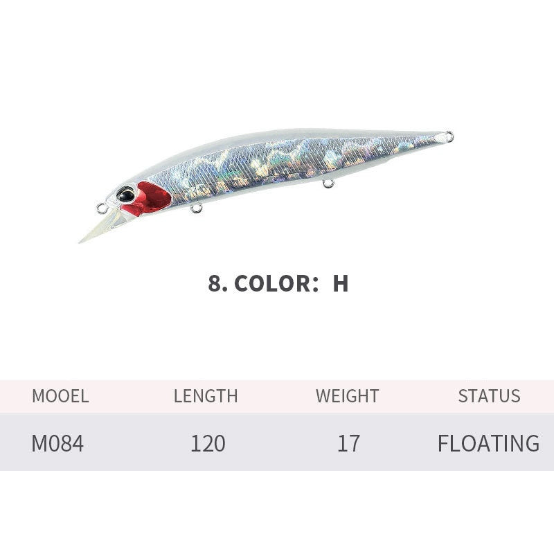 Flat Side JerkBait, Supend, High-Performance, 120mm/18.5g, #HB52084A