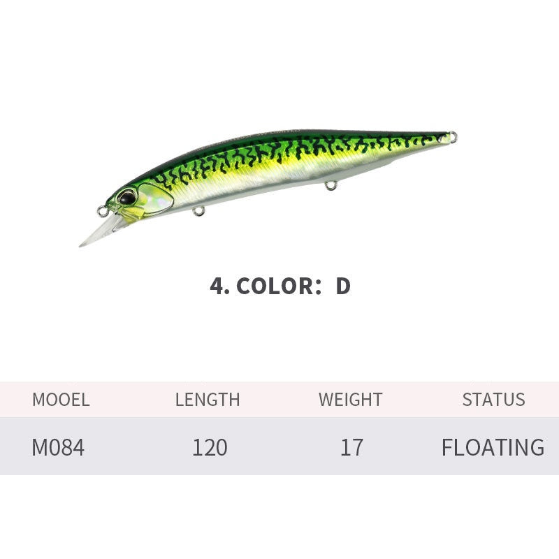 Flat Side JerkBait, Supend, High-Performance, 120mm/18.5g, #HB52084A