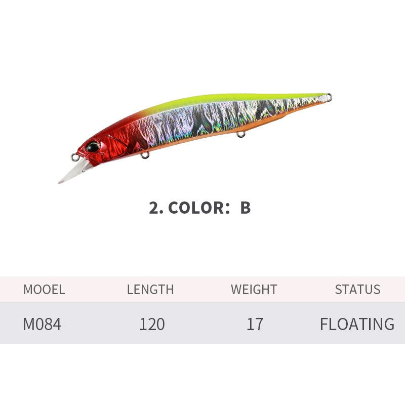 Flat Side JerkBait, Supend, High-Performance, 120mm/18.5g, #HB52084A