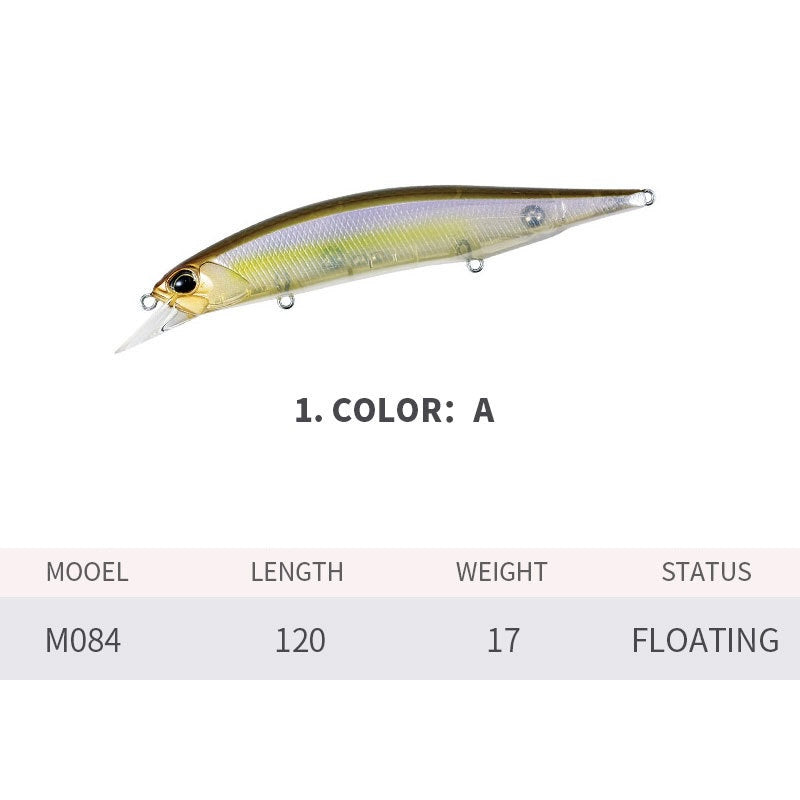 Flat Side JerkBait, Supend, High-Performance, 120mm/18.5g, #HB52084A
