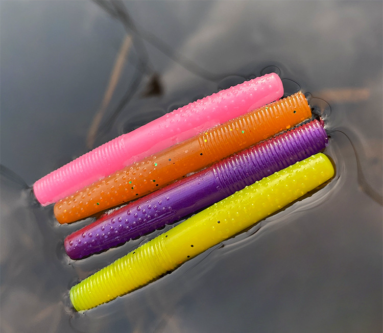 Ned Worm Bait Floating TPR Materail,  2.8-inch, #SB53212A