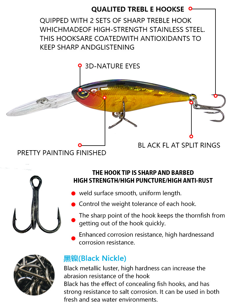 Sprint Crankbait, Japanese Style, 2.5-3.0m, (95mm / 13g), #HB59140A