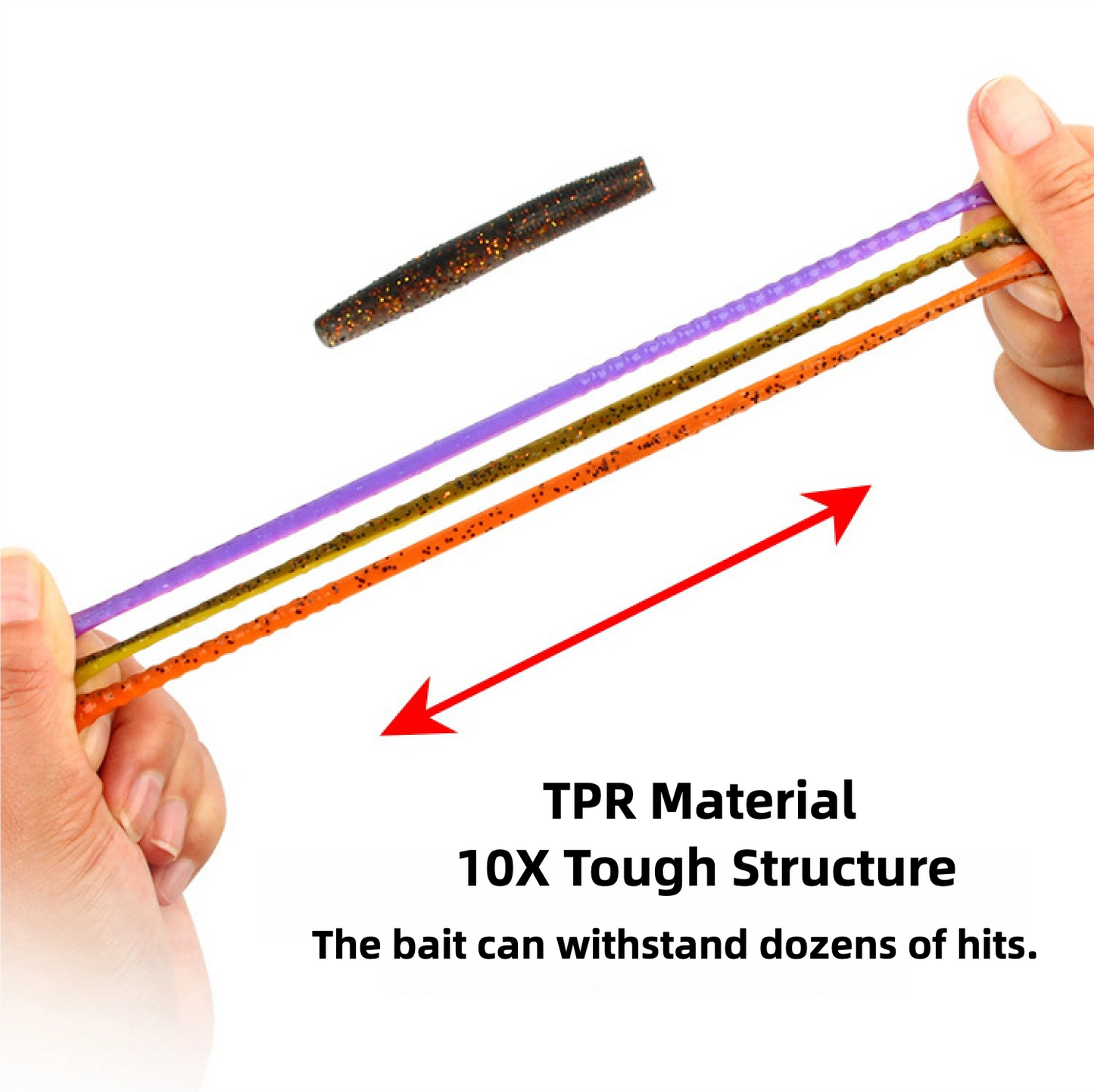 Ned Worm Bait Floating TPR Materail,  2.8-inch, #SB53212A